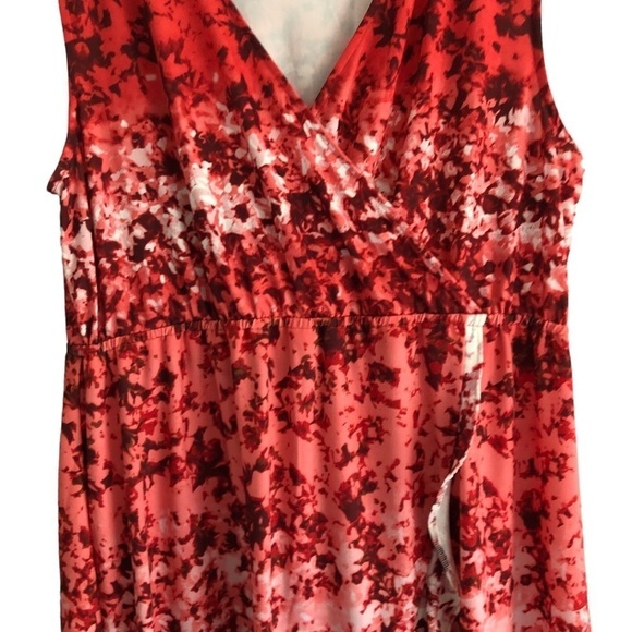 Victoria Harbour Dress Floral Surplice Ruffle Hem Size XL - Picture 6 of 11